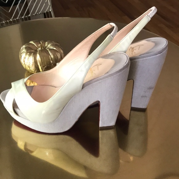 Authentic Christian Louboutin chunky heel sandals - Picture 5 of 8